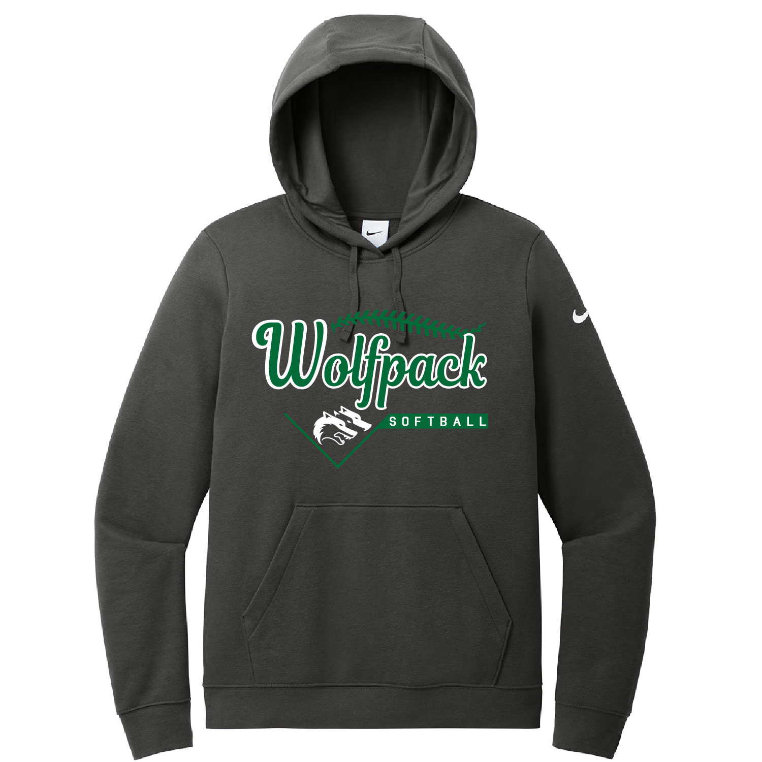 CSP Softball – Nike Ladies Swoosh Pullover Hoodie – Anthracite product image