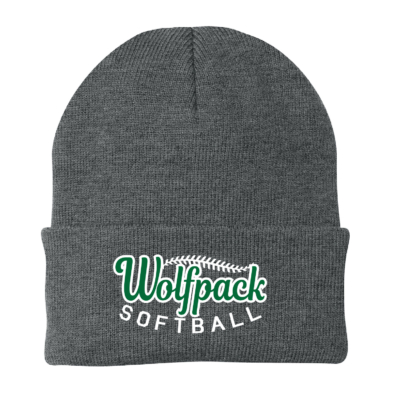 CSP Softball - Knit Cap - Athletic Heather EMBROIDERED