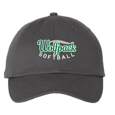 CSP Softball - Dad Cap - Charcoal EMBROIDERED
