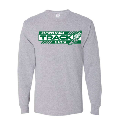 CSP Track & Field – Cotton Long Sleeve Shirts – Athletic Heather product image