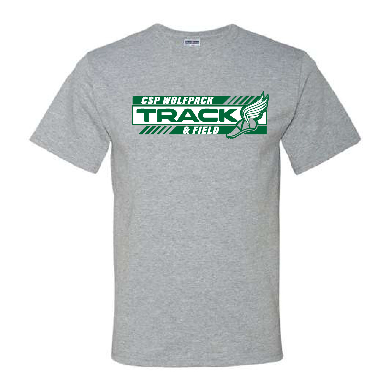 CSP Track & Field – Cotton Short Sleeve Shirts – Athletic Heather product image