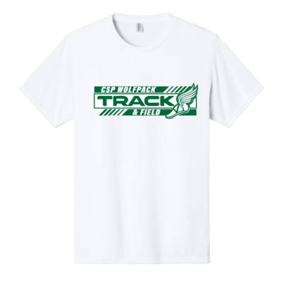 CSP Track & Field – Cotton Short Sleeve Shirts – White product image