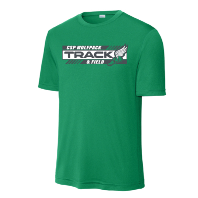 CSP Track & Field – POLY – Short Sleeve Shirt – Kelly product image