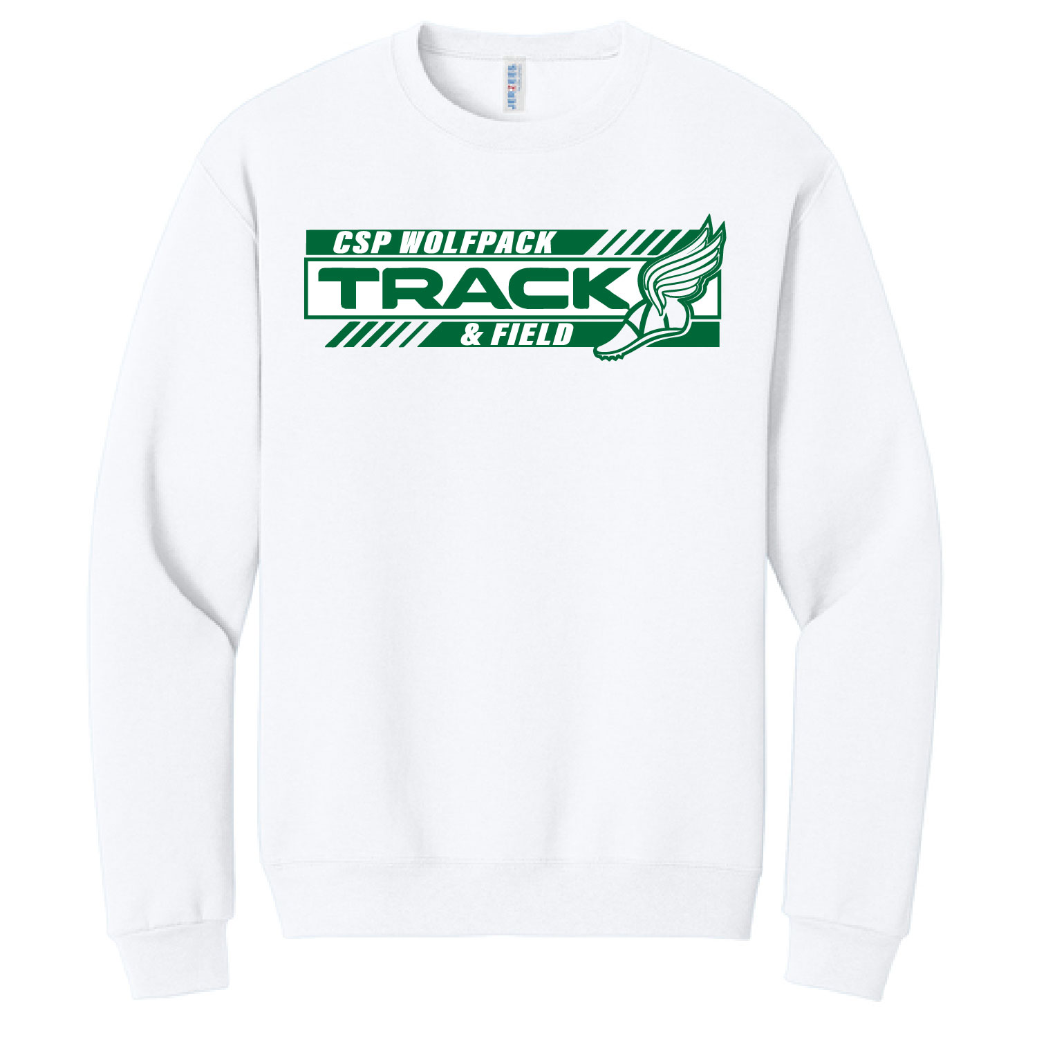 CSP Track & Field – Cotton Crew – White product image