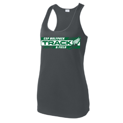 CSP Track & Field – POLY – Ladies Tank – Iron Grey product image