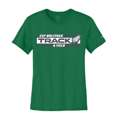 CSP Track & Field - Ladies Nike T-Shirt - Gorge Green