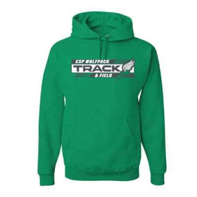 CSP Track & Field - Cotton Hooded - Kelly
