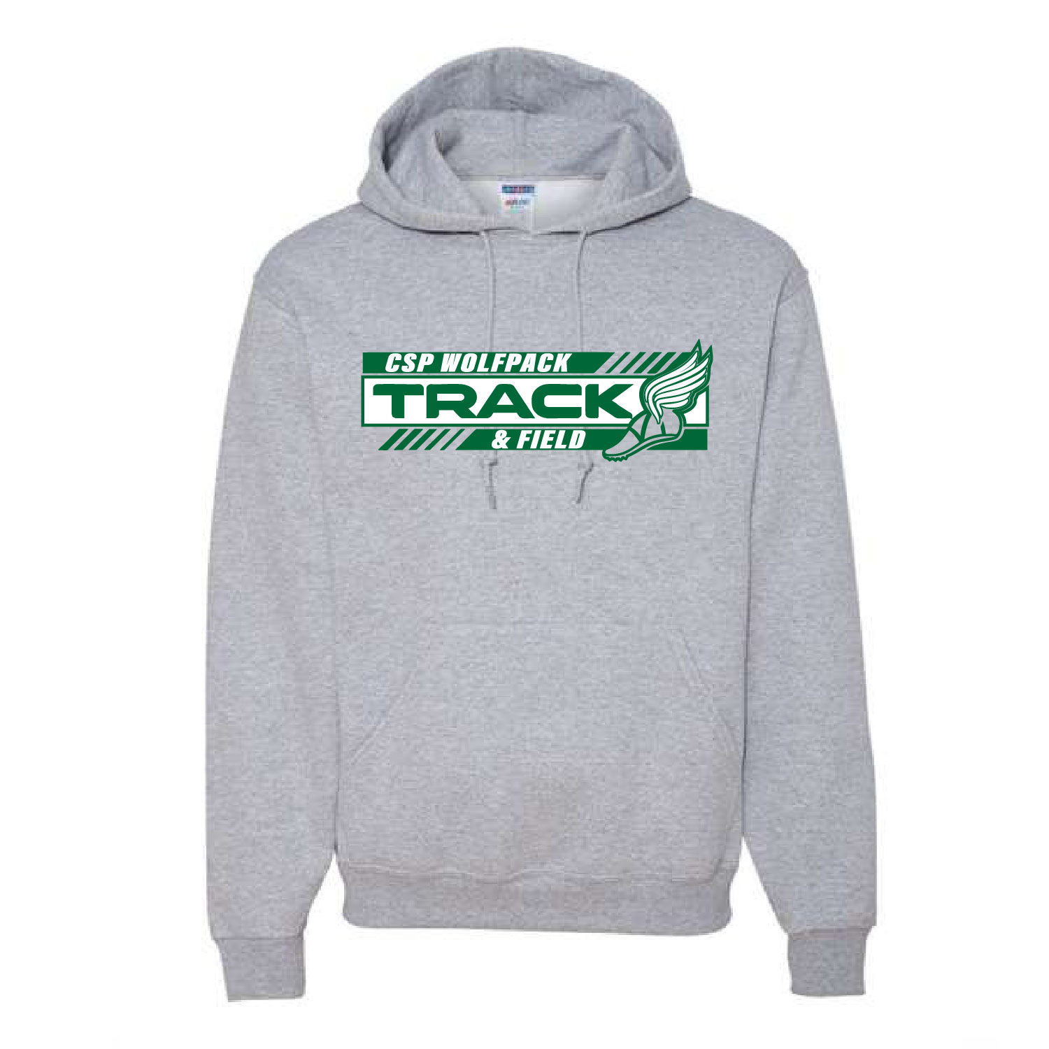 CSP Track & Field – Cotton Hooded – Athletic Heather product image