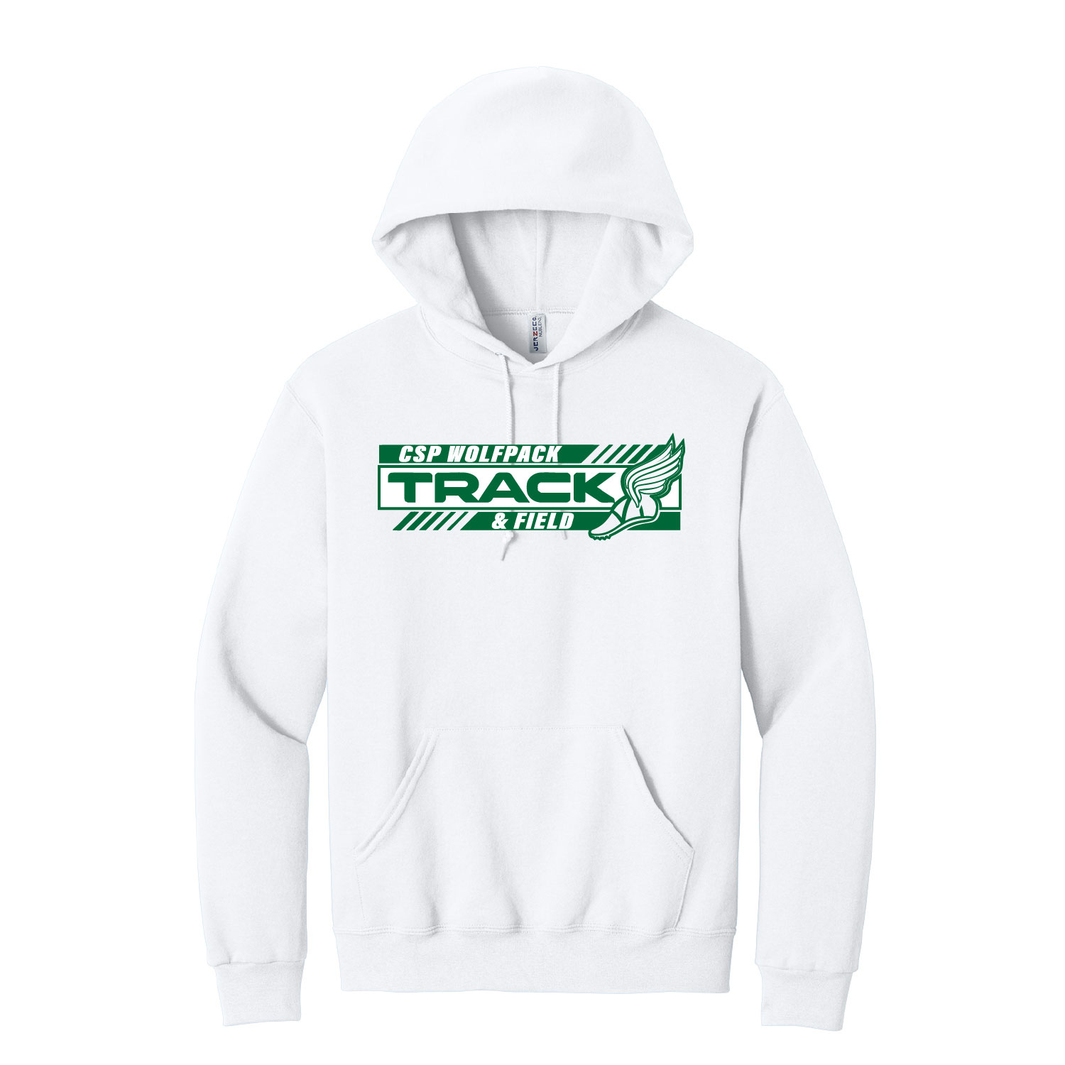 CSP Track & Field – Cotton Hooded – White product image