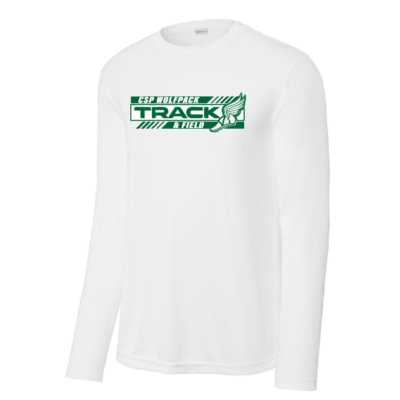 CSP Track & Field – POLY – Long Sleeve Shirt – White product image