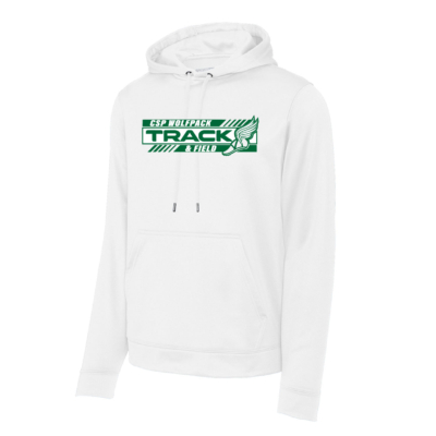 CSP Track & Field – POLY – Hooded Sweatshirt – White product image
