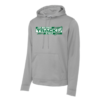 CSP Track & Field - POLY - Hooded Sweatshirt - Silver