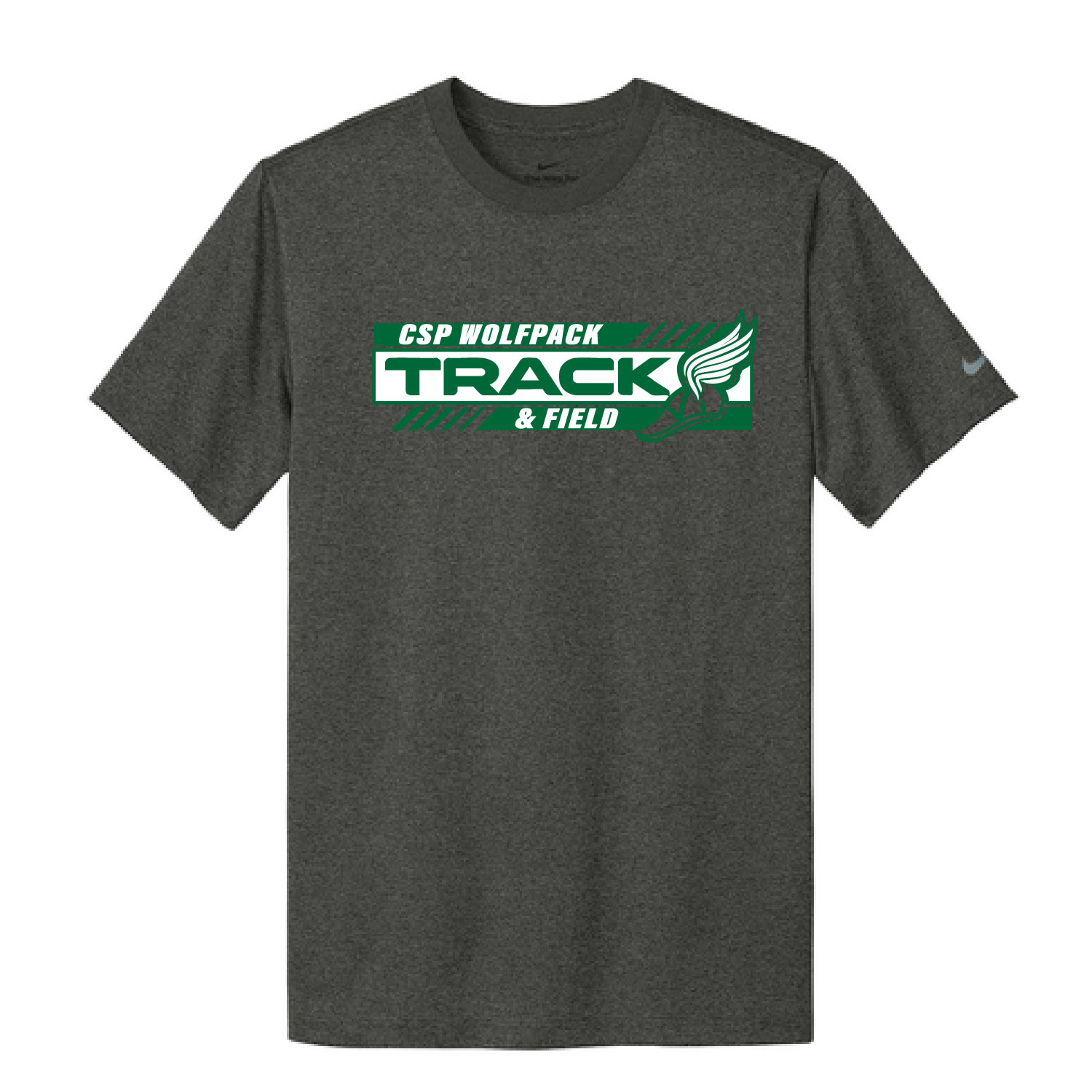 CSP Track & Field – Men’s Nike T-Shirt – Dk. Smoke Heather product image