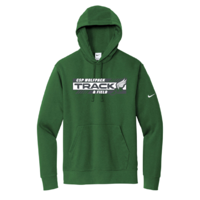 CSP Track & Field - Men's Nike Club Fleece Hooded - Gorge Green