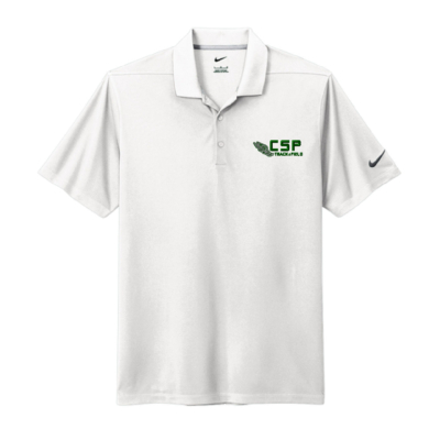 CSP Track & Field – COACHES SHIRTS – Nike Dri-FIT Micro Pique 2.o POLO – White – EMBROIDERED product image