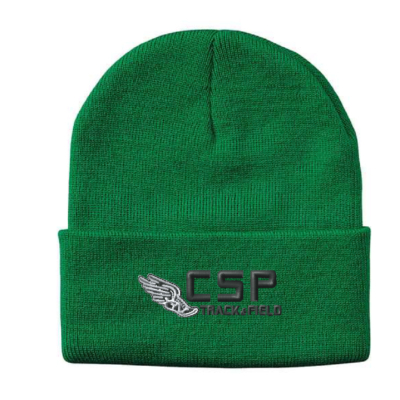 CSP Track & Field - Knit Cap - Kelly Green -EMBROIDERED