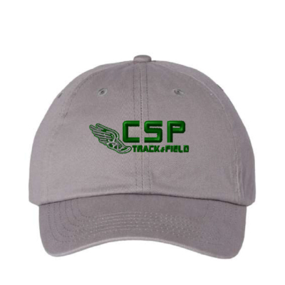 CSP Track & Field - Dad Hat- Grey -EMBROIDERED