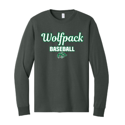 CSP Baseball - Cotton Long Sleeve Shirt - Charcoal