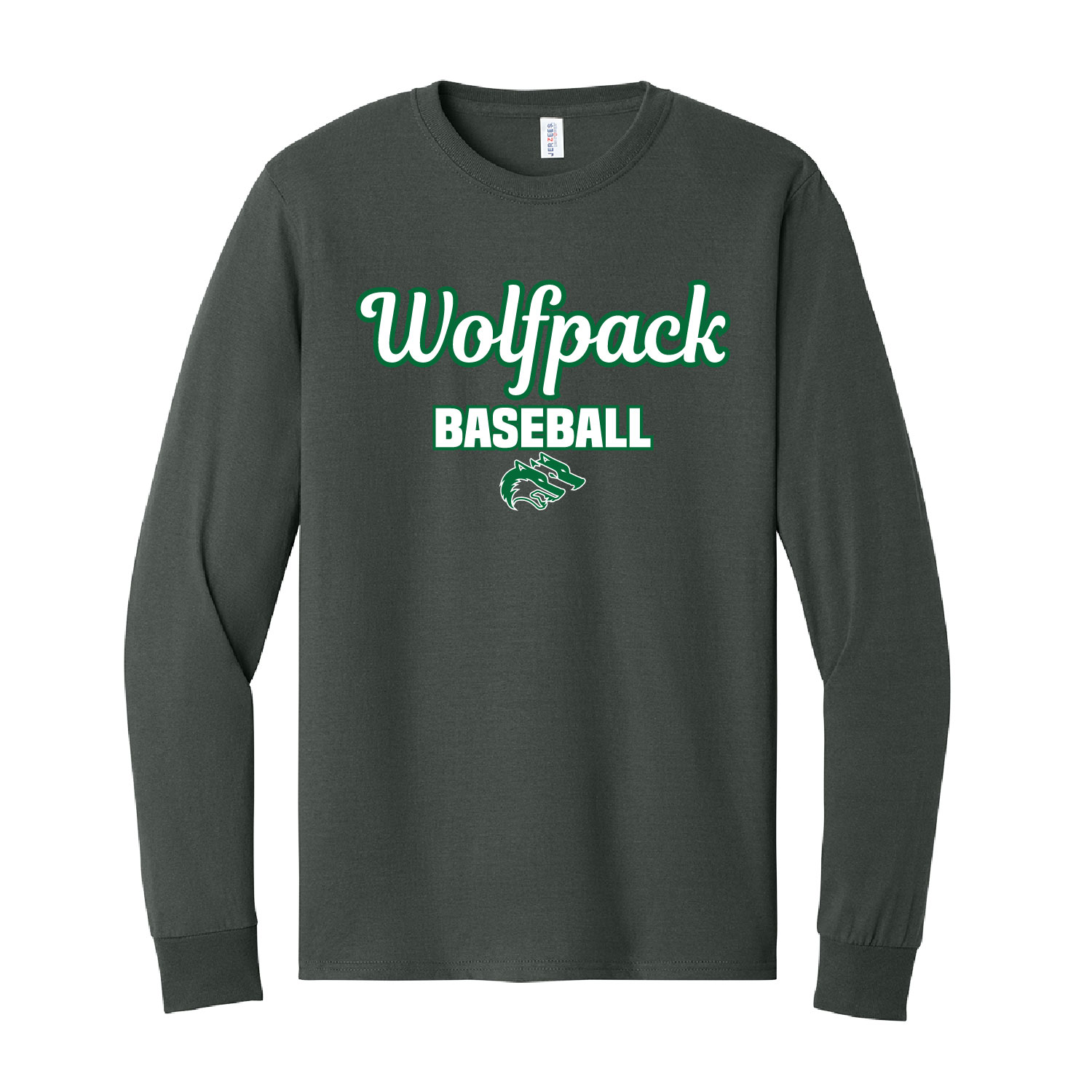 CSP Baseball – Cotton Long Sleeve Shirt – Charcoal product image