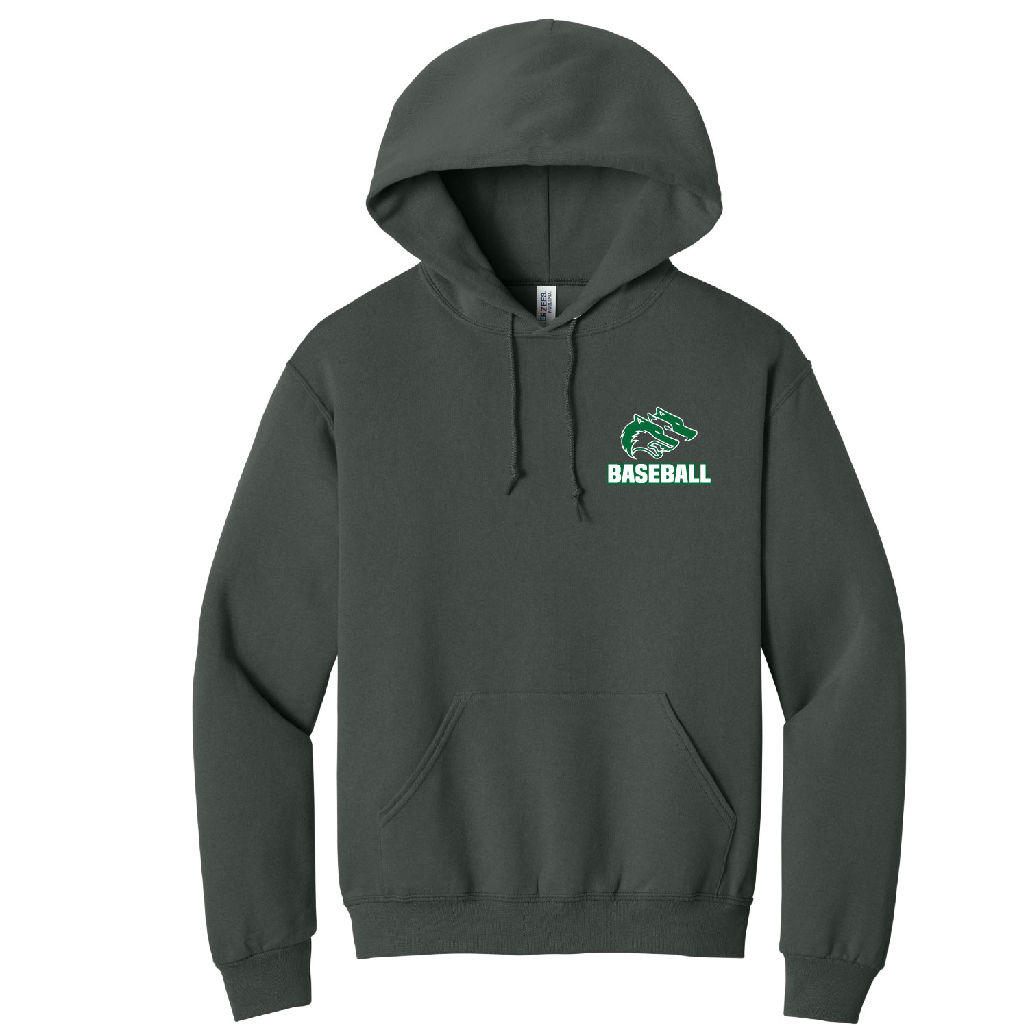 CSP Baseball -Cotton Hooded - Charcoal - Image 2