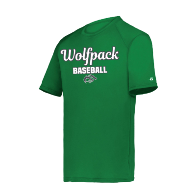 CSP Baseball -Badger Sport B-Core POLY Short Sleeve Shirt - Kelly