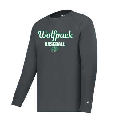 CSP Baseball -Sport B-Core Long Sleeve Shirt - Graphite