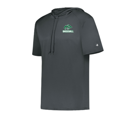 CSP Baseball -B-Core Short Sleeve Hoodie – Graphite product image