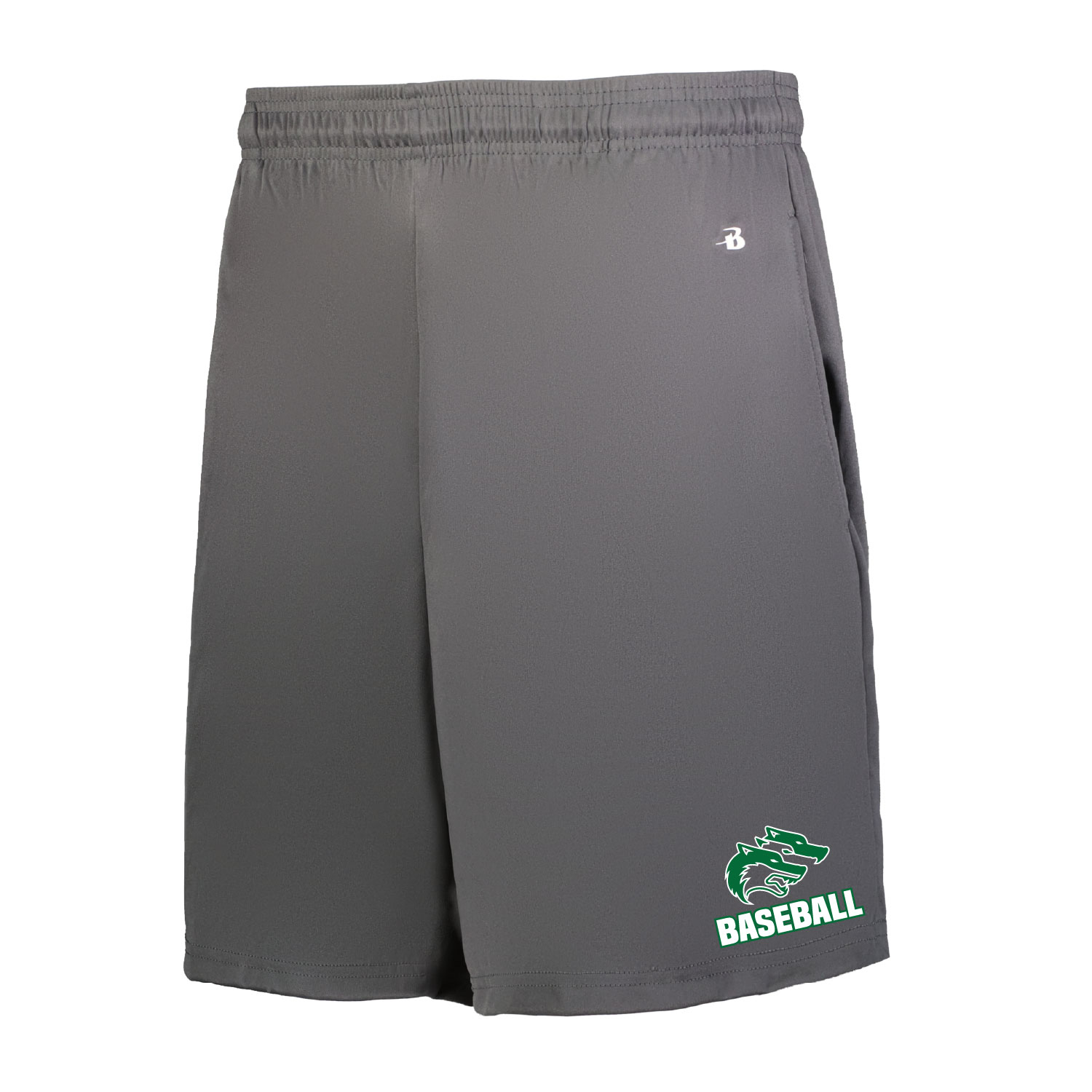 CSP Baseball -Badger Sport B-Core Pocketed 7 Inch Shorts – Graphite product image