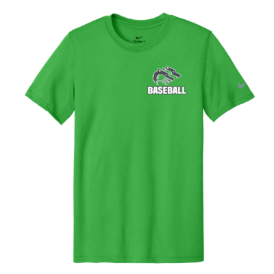 CSP Baseball -Nike Swoosh Short Sleeve Tee - Apple Green