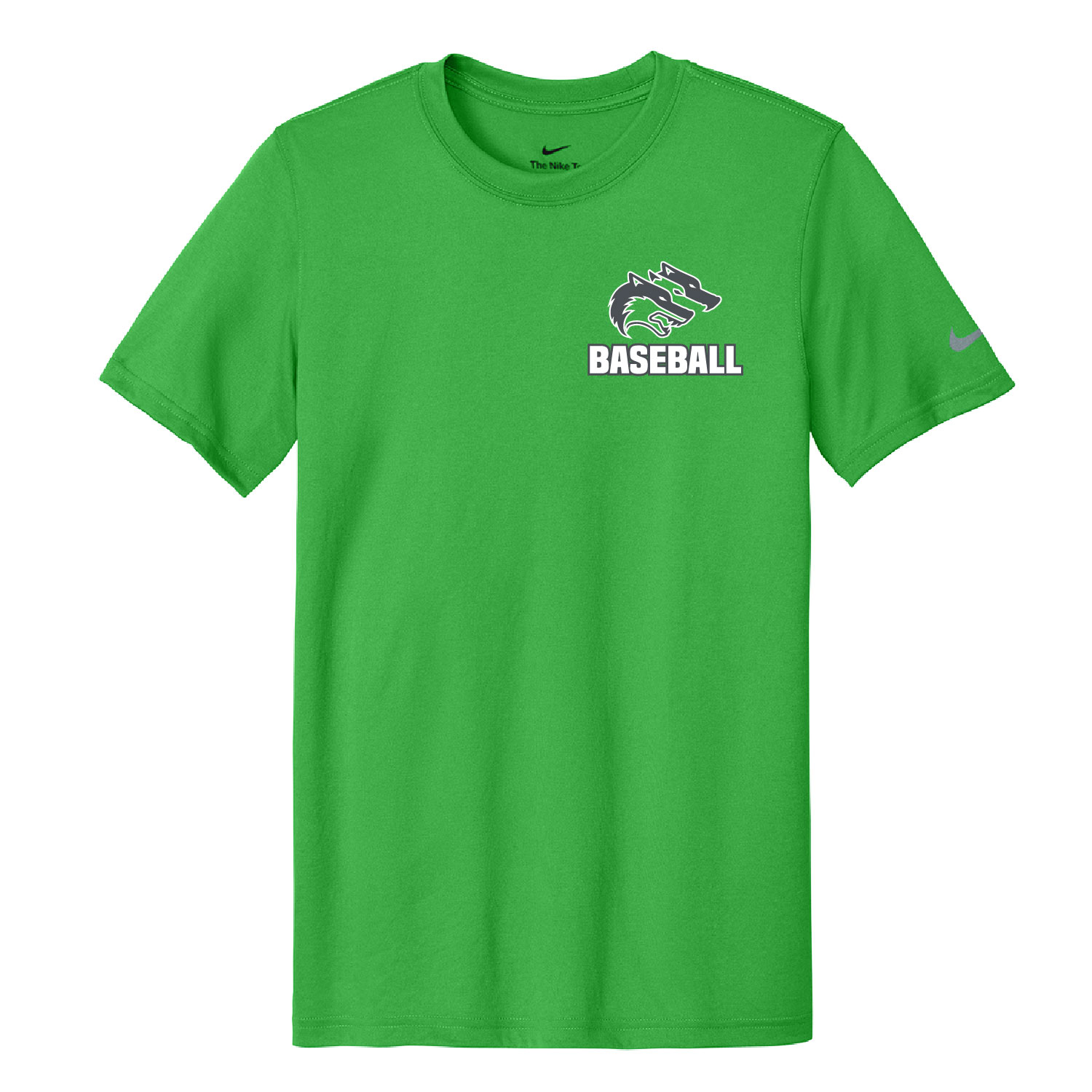 CSP Baseball -Nike Swoosh Short Sleeve Tee – Apple Green product image