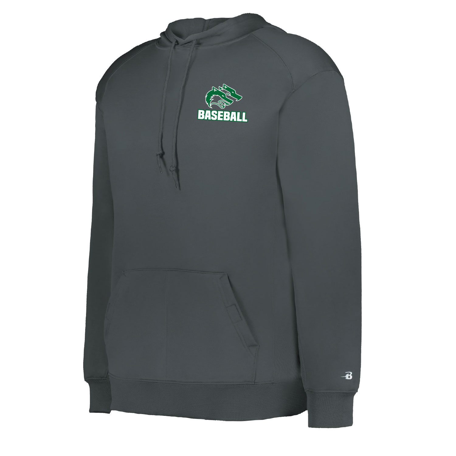 CSP Baseball -Performance Fleece Hoodie - Graphite - Image 2