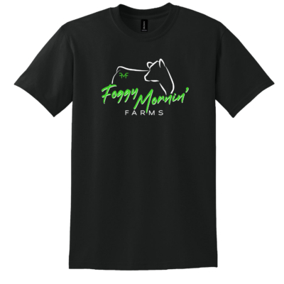 Foggy Mornin’ Farms – Cotton Short Sleeve Shirt – Black product image