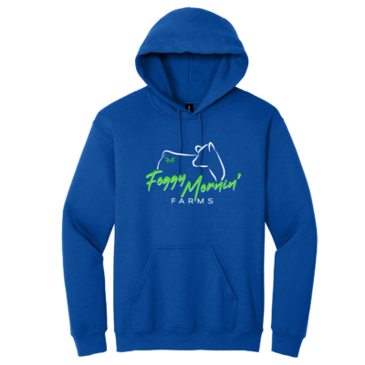 Foggy Mornin’ Farms – Cotton Hoodie- Royal product image