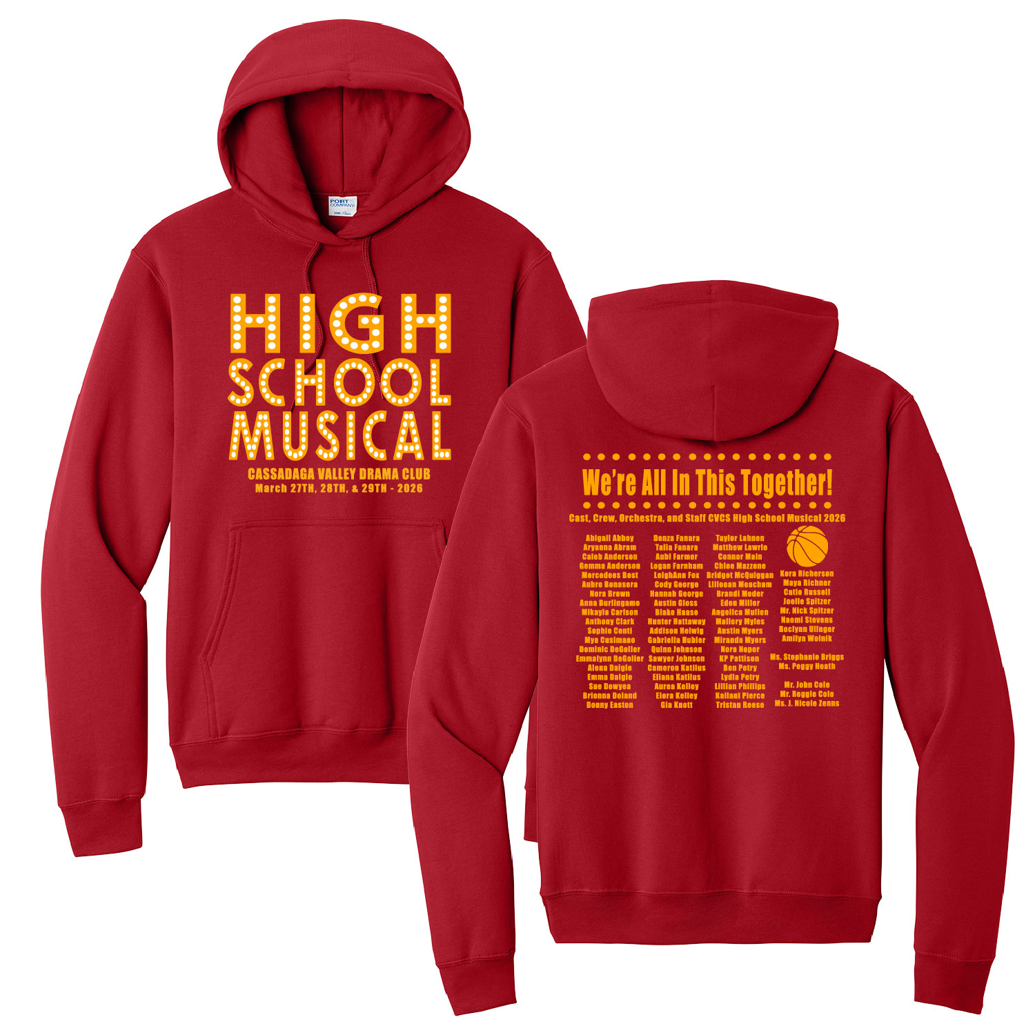 Cassadaga Valley High School Musical – Cotton Hooded Sweatshirt product image