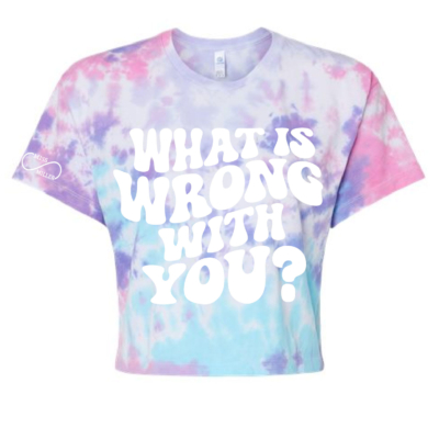 Official Miss Miller Merch - Ladies Tie Dye Crop T-Shirt - Cotton Candy