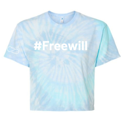 Official Miss Miller Merch - Ladies Tie Dye Crop T-Shirt - Lagoon