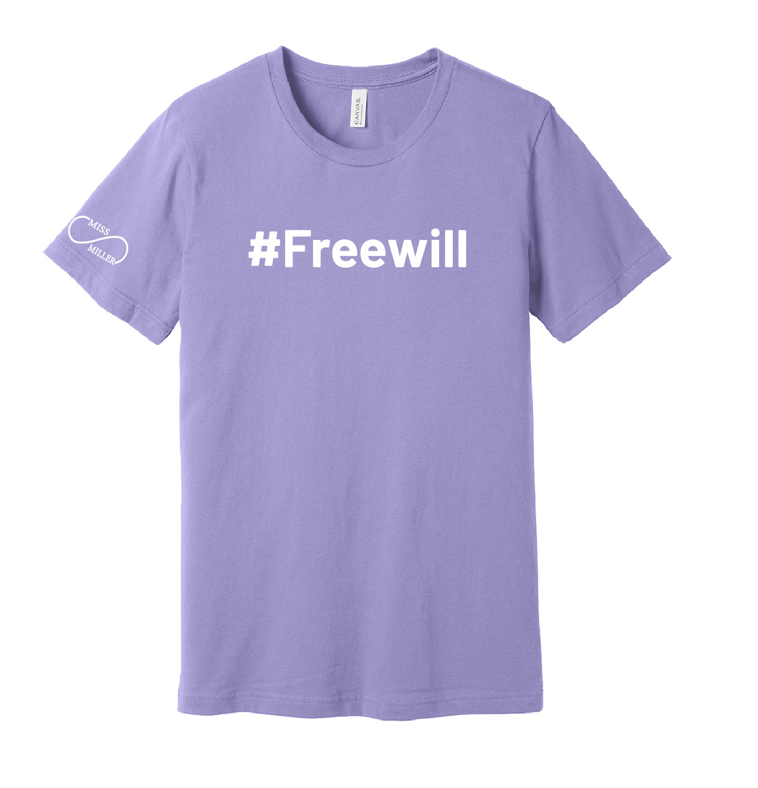 Official Miss Miller Merch – Ring Spun Cotton Short Sleeve Shirt – Dark Lavender product image