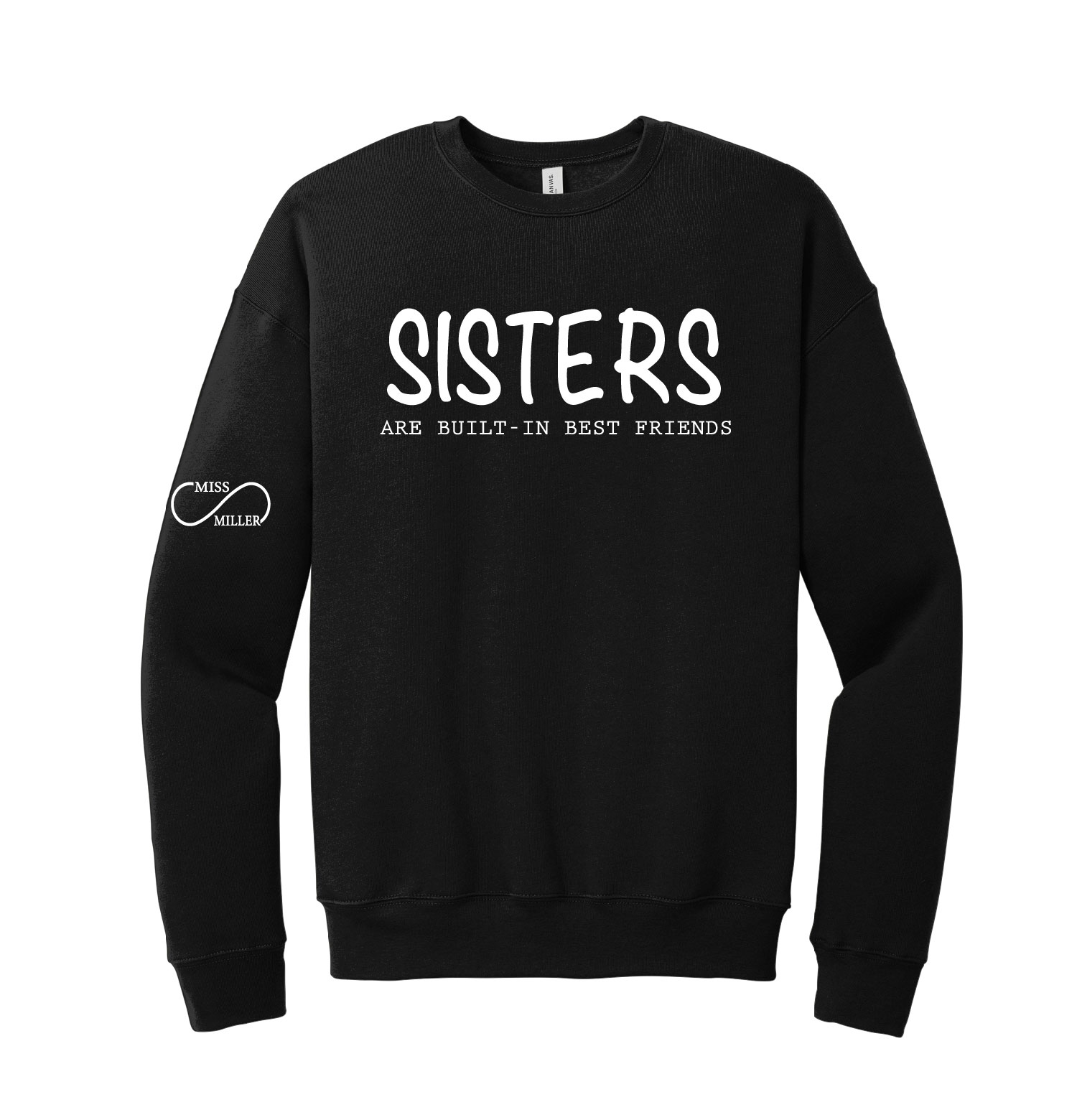 Official Miss Miller Merch - Ring Spun Cotton Crewneck - Black - Image 4