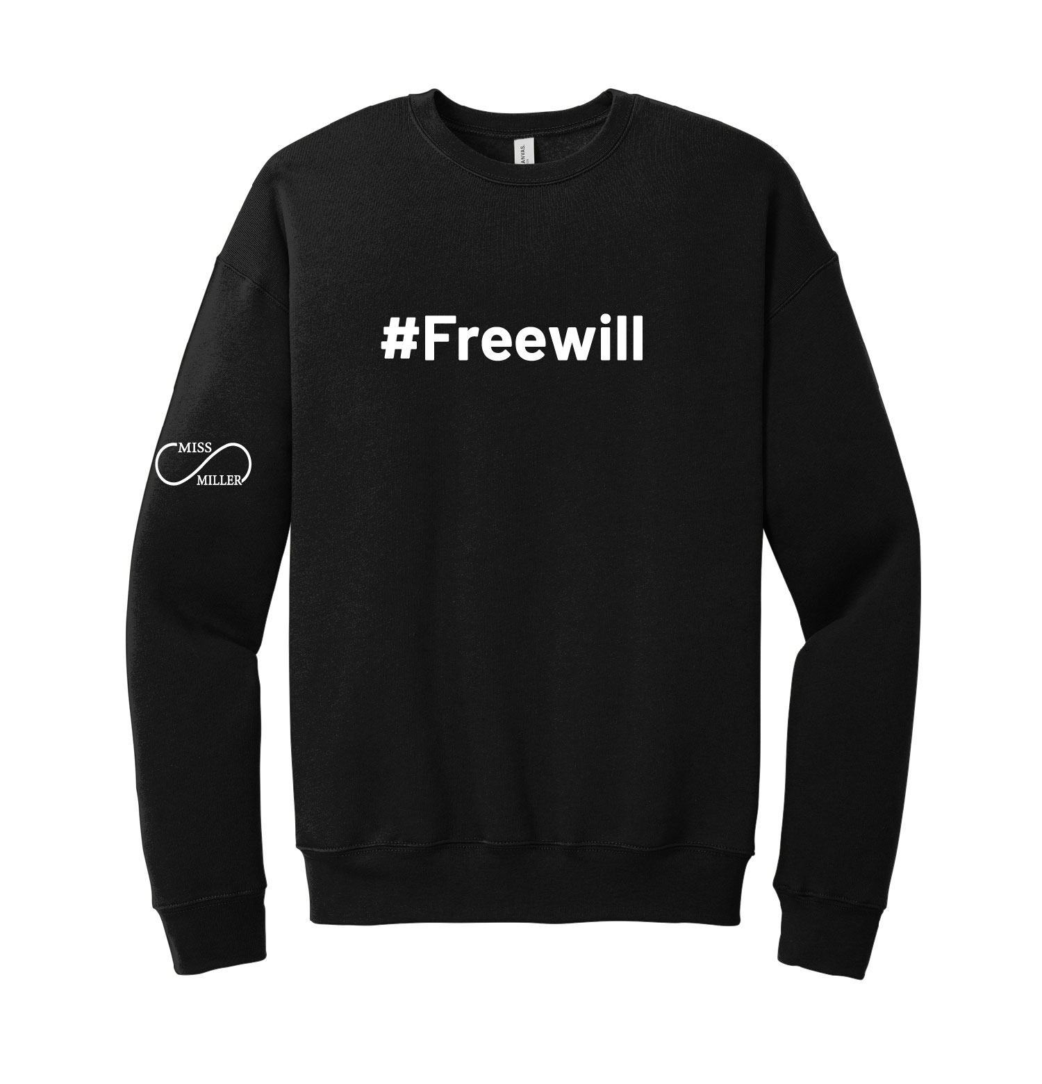 Official Miss Miller Merch - Ring Spun Cotton Crewneck - Black - Image 5