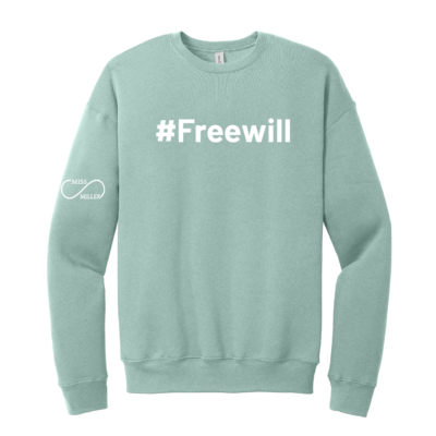 Official Miss Miller Merch - Ring Spun Cotton Crewneck - Dusty Blue