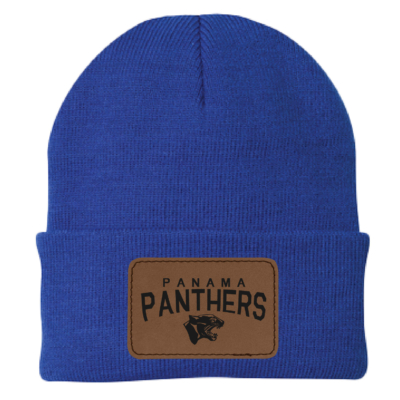 Panama Sports Boosters – Knit Cap – Royal with Laser Patch product image