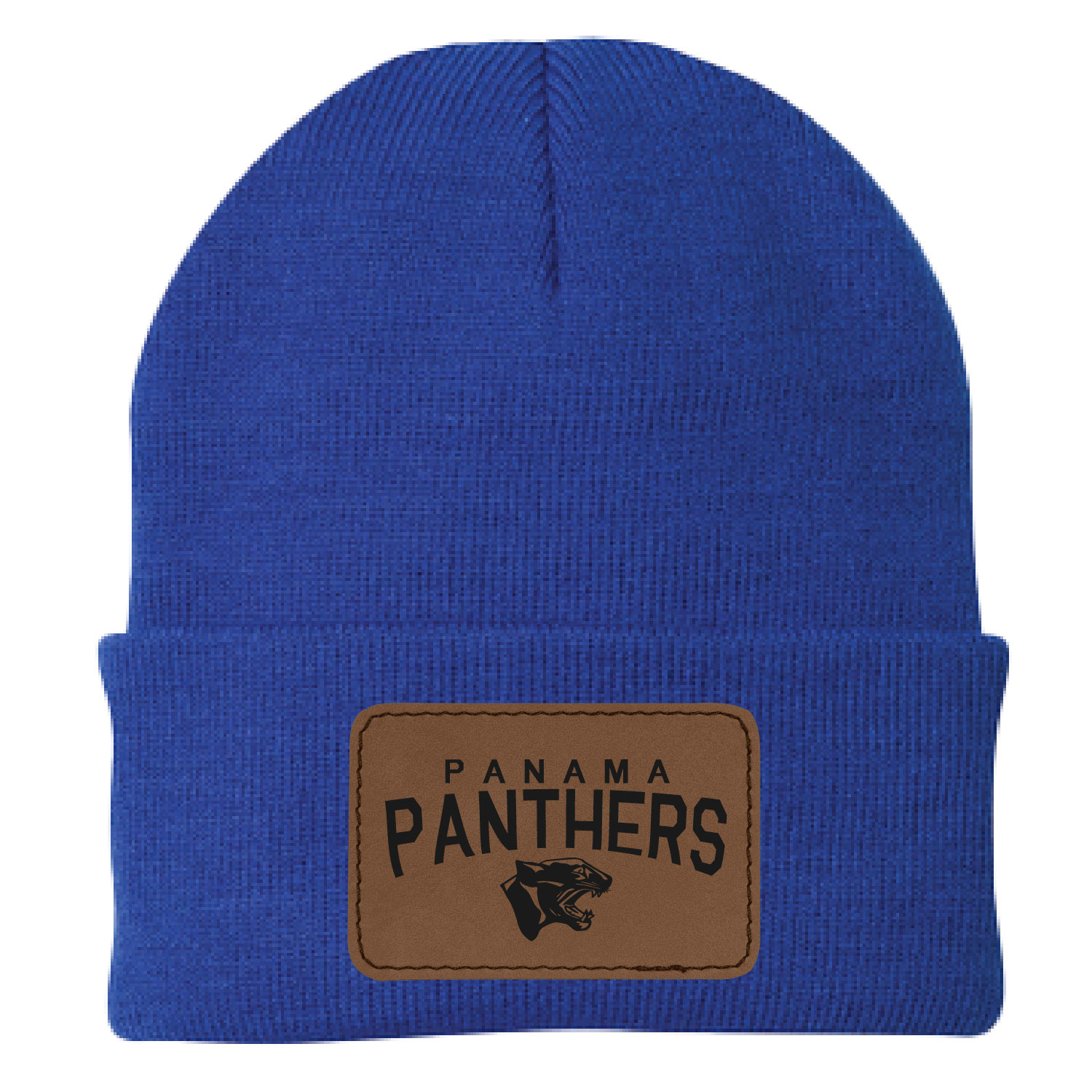 Panama Sports Boosters – Knit Cap – Royal with Laser Patch product image