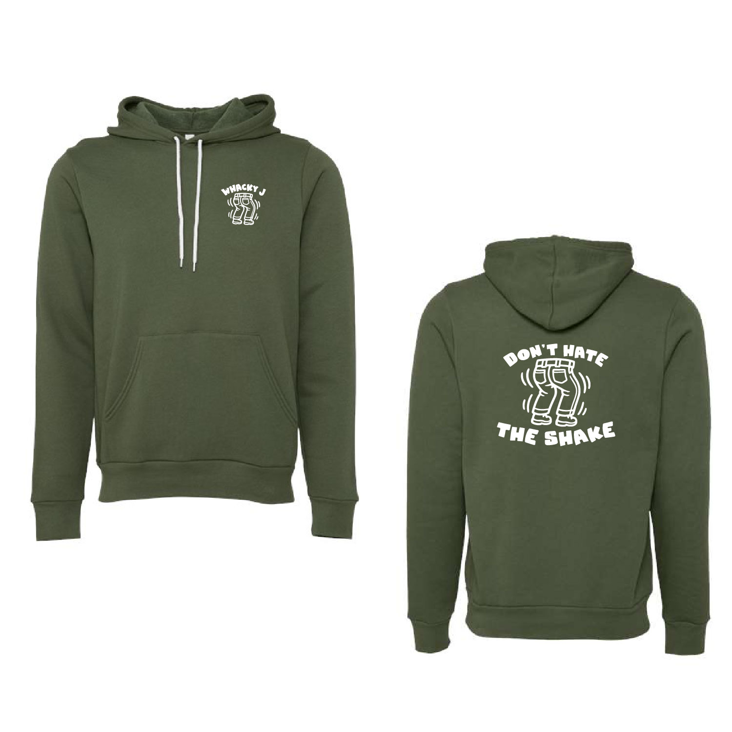 Official Whacky Jack Merch – Bella Hooded Sweatshirt – Military Green product image