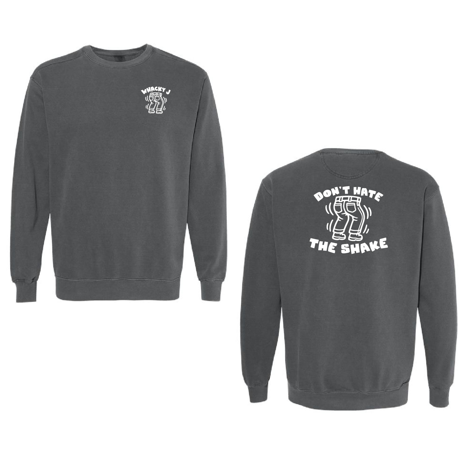 Official Whacky Jack Merch - Comfort Color Crewneck - Pepper - Image 4