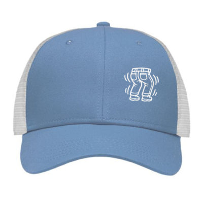 Official Whacky Jack Merch – Sportsman Traditional Lo Pro Mesh Back Trucker Cap – Sky Blue / White – Embroidered product image