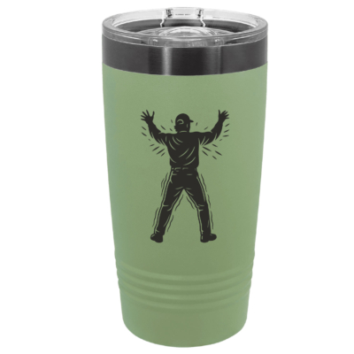 Official Whacky Jack Merch - Polar Camel 20 oz. Summer Sage/Ghost Black ION-Plated Ringneck Tumbler with Slider Lid Laser Engraved