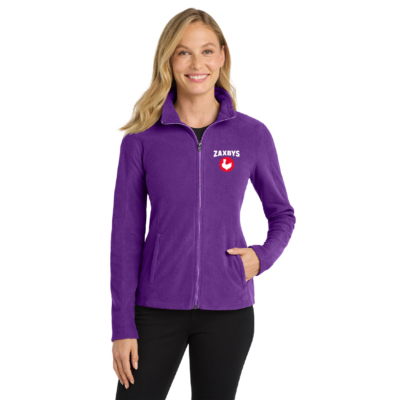 ZAXBYS Above Store Merch – Ladies Microfleece Full Zip Jacket – Embroidered product image