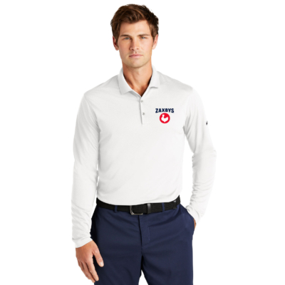 ZAXBYS Above Store Merch – Men’s Nike Dri-Fit Micro Pique Long Sleeve Polo- Embroidered product image