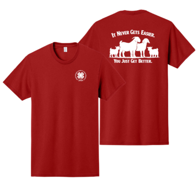 4H Goat Project – Cotton Short Sleeve Shirt – Red product image