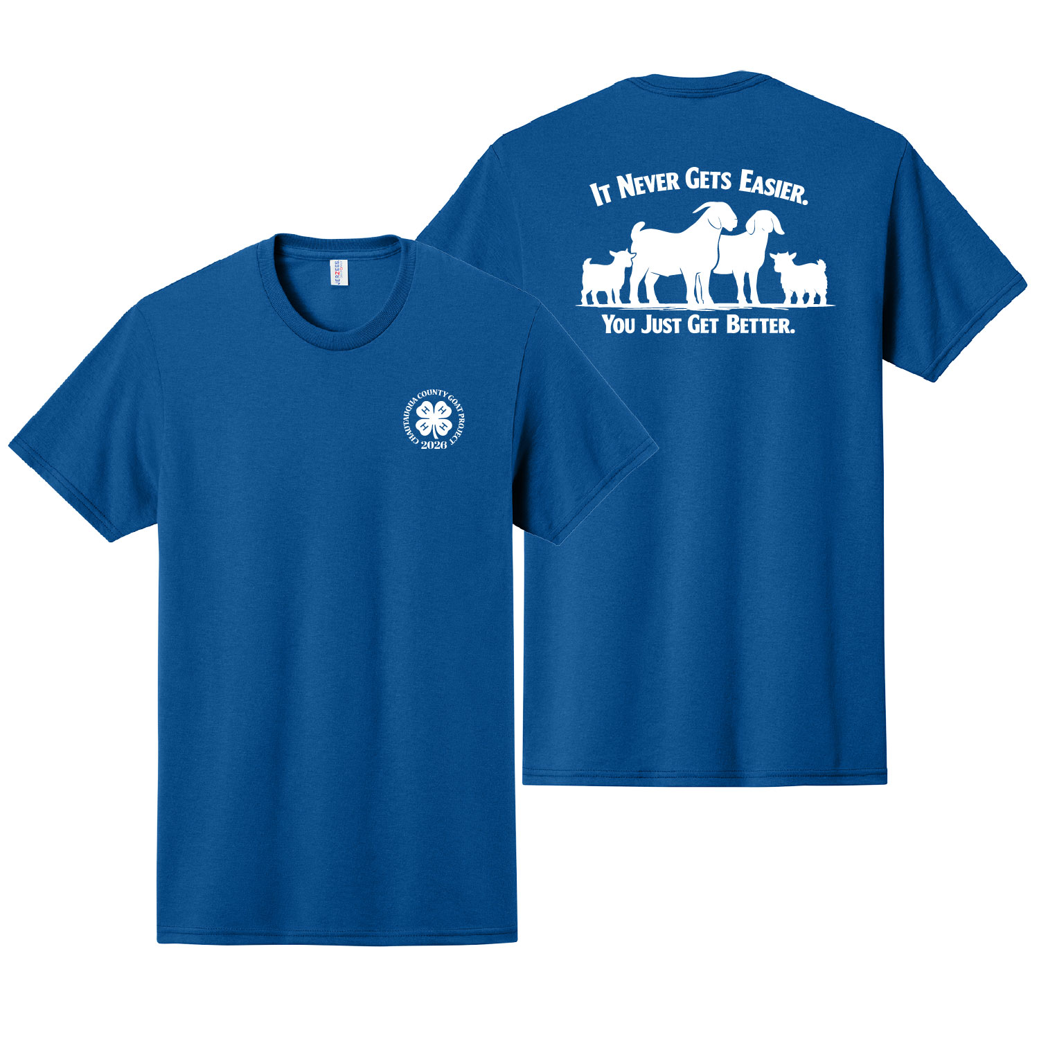 4H Goat Project – Cotton Short Sleeve Shirt – Royal product image